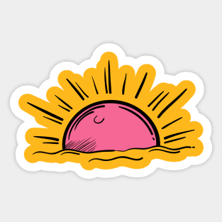 Sunset art Sticker